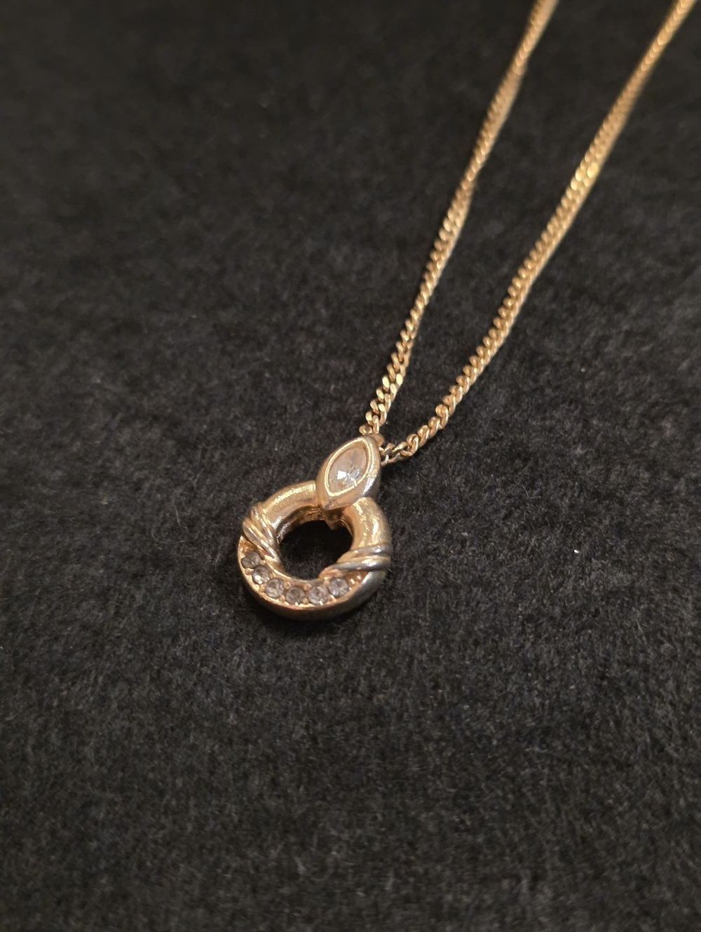 Christian Dior Marquise Pave Necklace 1970s
